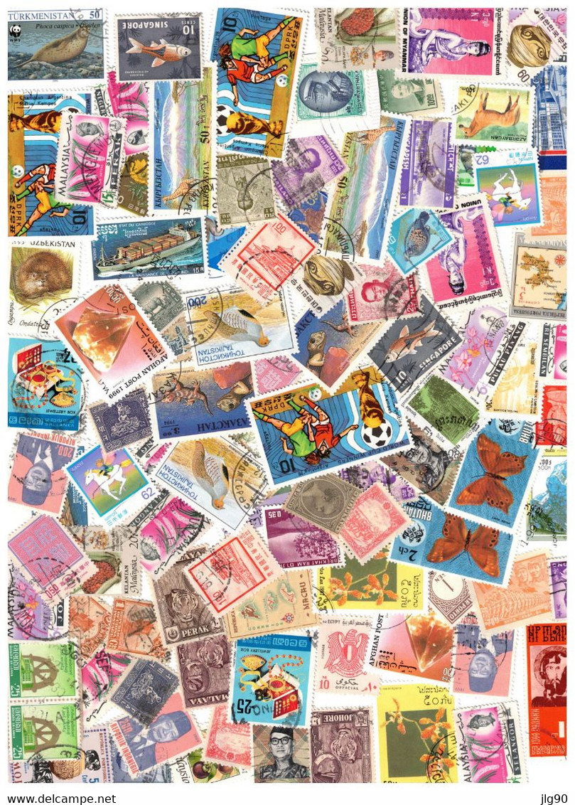 Asia 215 Used Stamps, All Countries - Andere-Azië