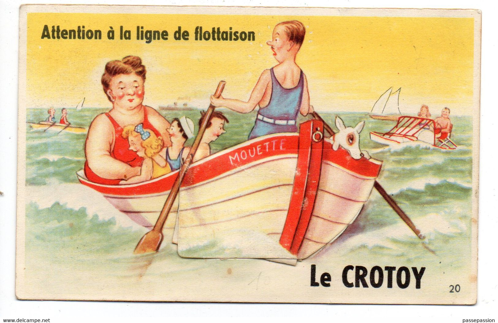 Carte-Système  - Attention  à La Ligne De Flottaison .... LE CROTOY - Le Crotoy