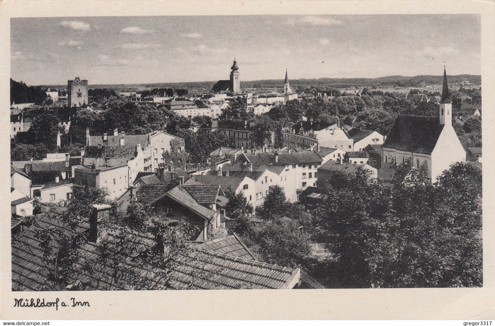 41) MÜHLDORF Am INN - Tolle Sehr Alte Ansicht Mit Häusern Und KIRCHE - Muehldorf