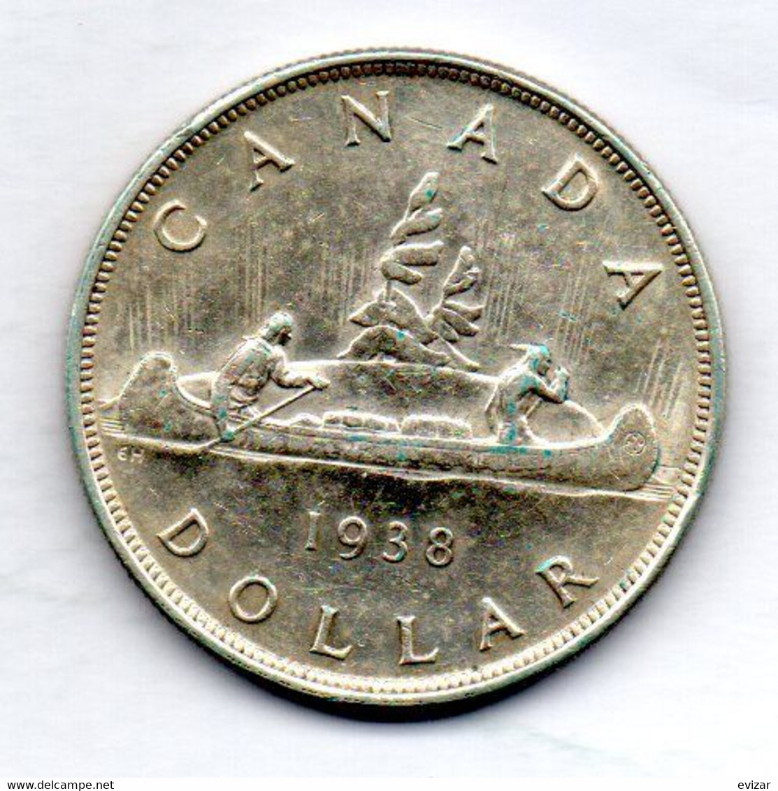 CANADA, 1 Dollar, Silver, Year 1938, KM #37 - Canada