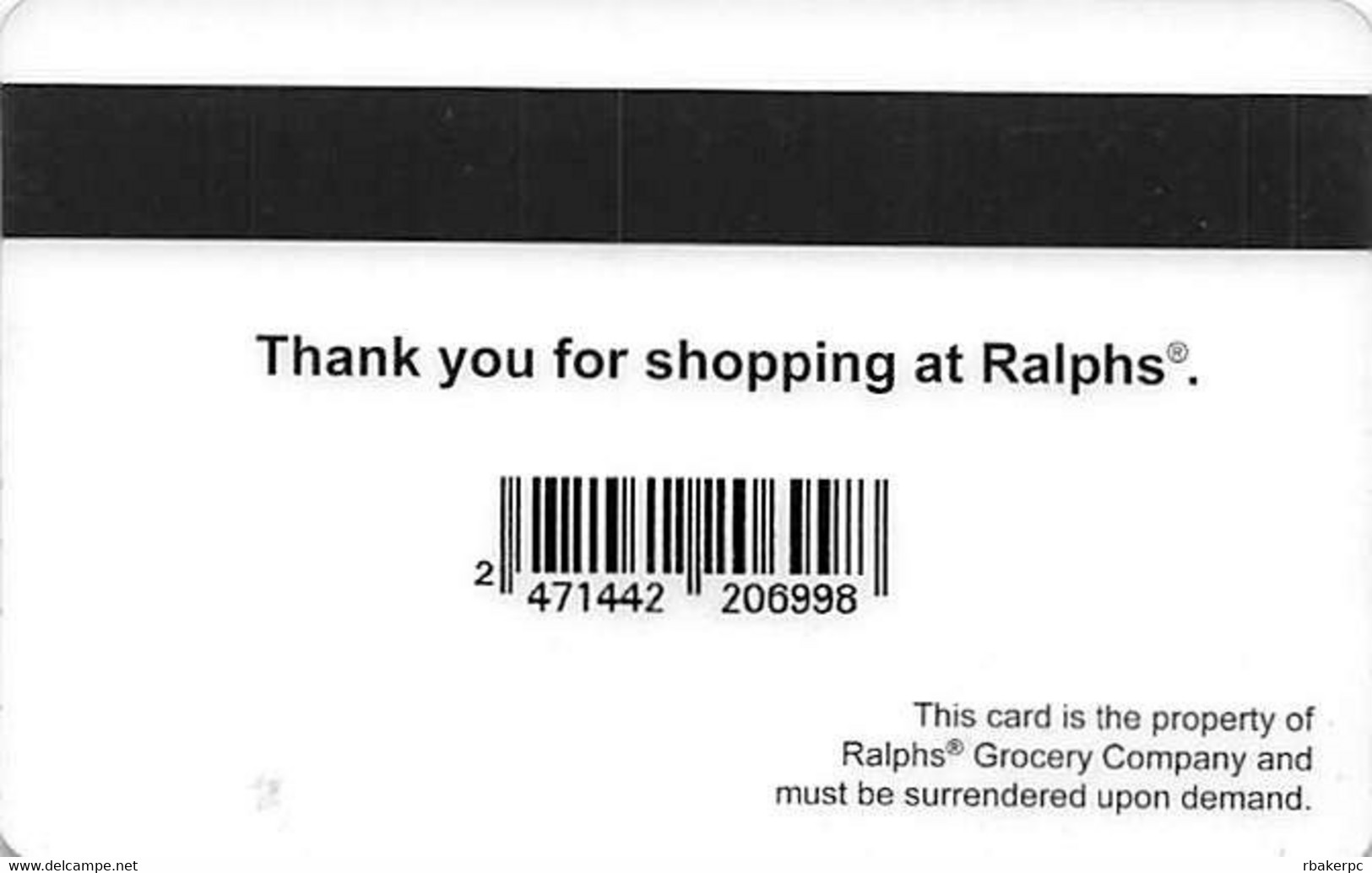 Ralphs Club - Ralphs Grocery Reward Card - Gift Cards