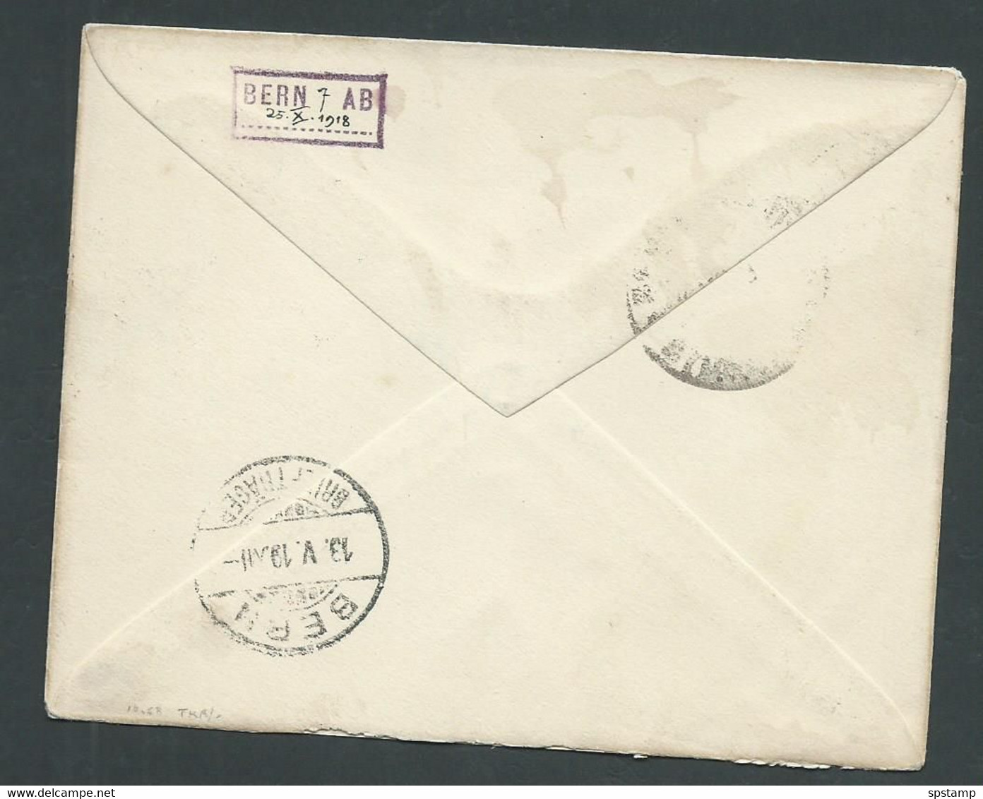 New Guinea 1918 5 Shilling Kangaroo NWPI Overprint Used On 1919 Registered Cover Rabaul To Switzerland - Papua-Neuguinea