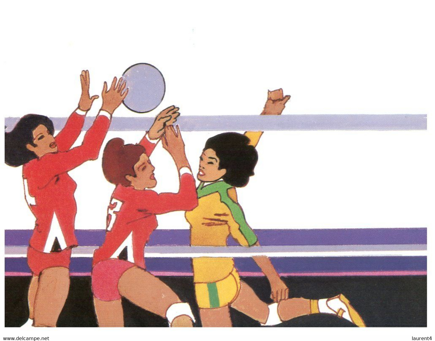 (P 35) USA Olympic Games 11984 - Women Volleyball - Volleybal