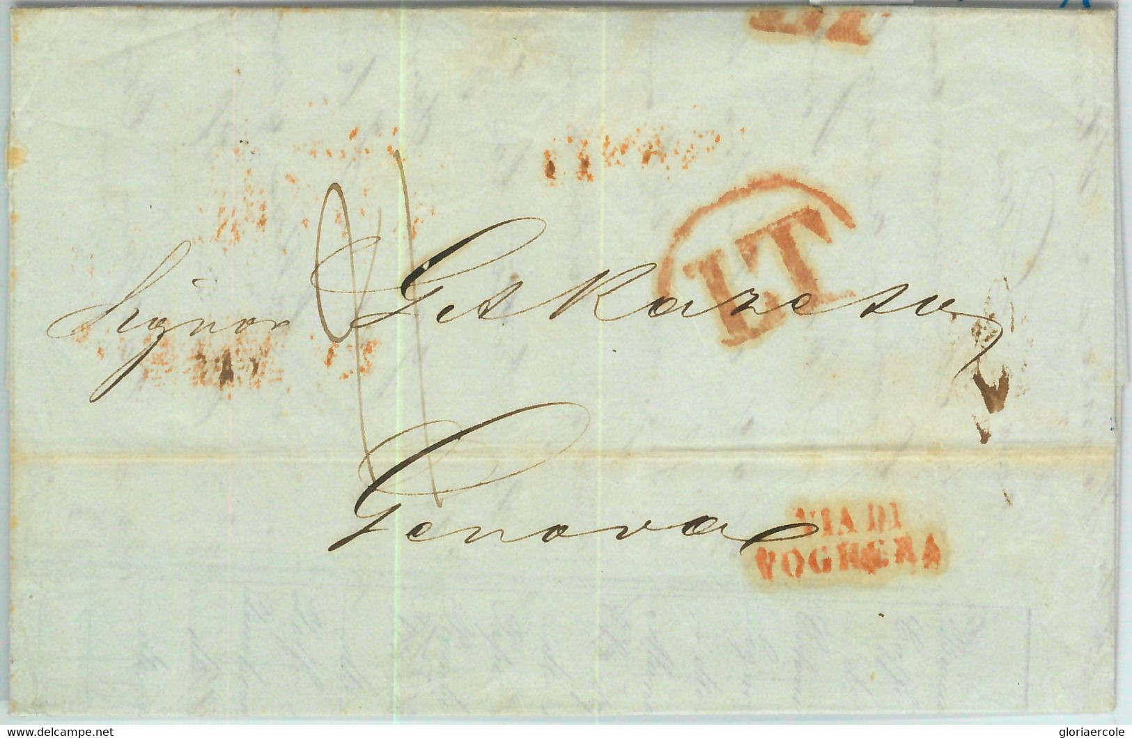 94302 - RUSSIA  - POSTAL HISTORY - PREPHILATELIC Cover From ODESSA To ITALY 1840 - ...-1857 Prephilately