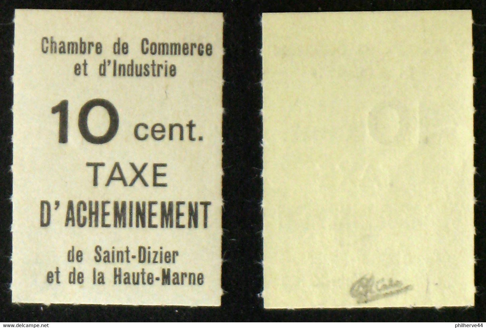 GREVE N°8 10c Saint Dizier Neuf N** Cote 100€ Signé Calves - Timbres