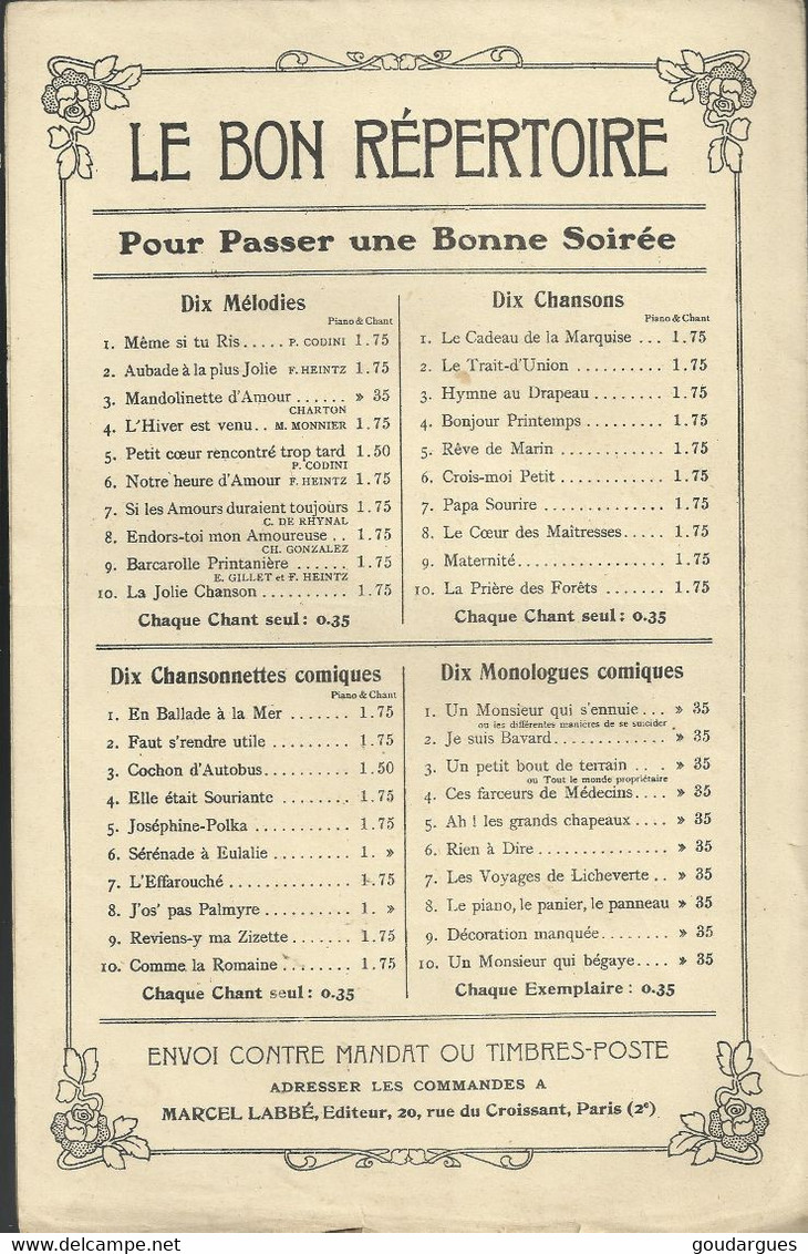 "Même Si Tu Ris !" (Mélodie) - Paroles De R. Lepeltier - Musique De P. Codini - - Sonstige & Ohne Zuordnung