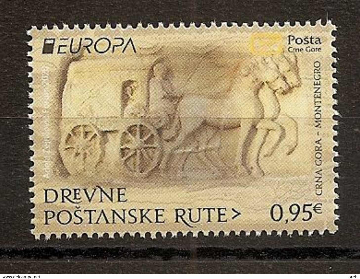 MONTENEGRO 2020,EUROPA CEPT,ANCIENT POSTAL ROUTES,MNH - Montenegro