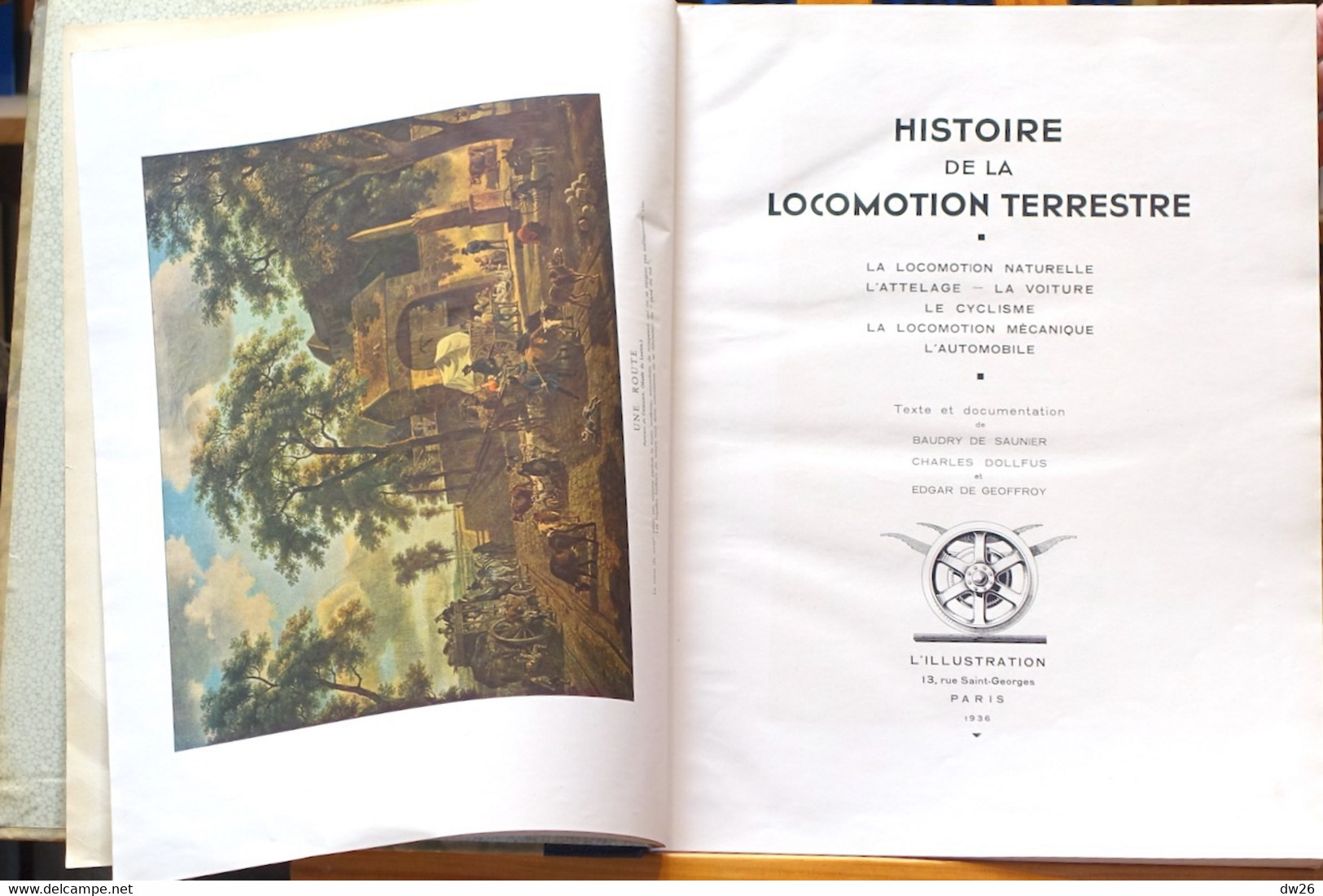 Histoire De La Locomotion Terrestre Naturelle Et Mécanique (Voiture, Cycle, Automobile) Edition L'Illustration 1935 - Histoire