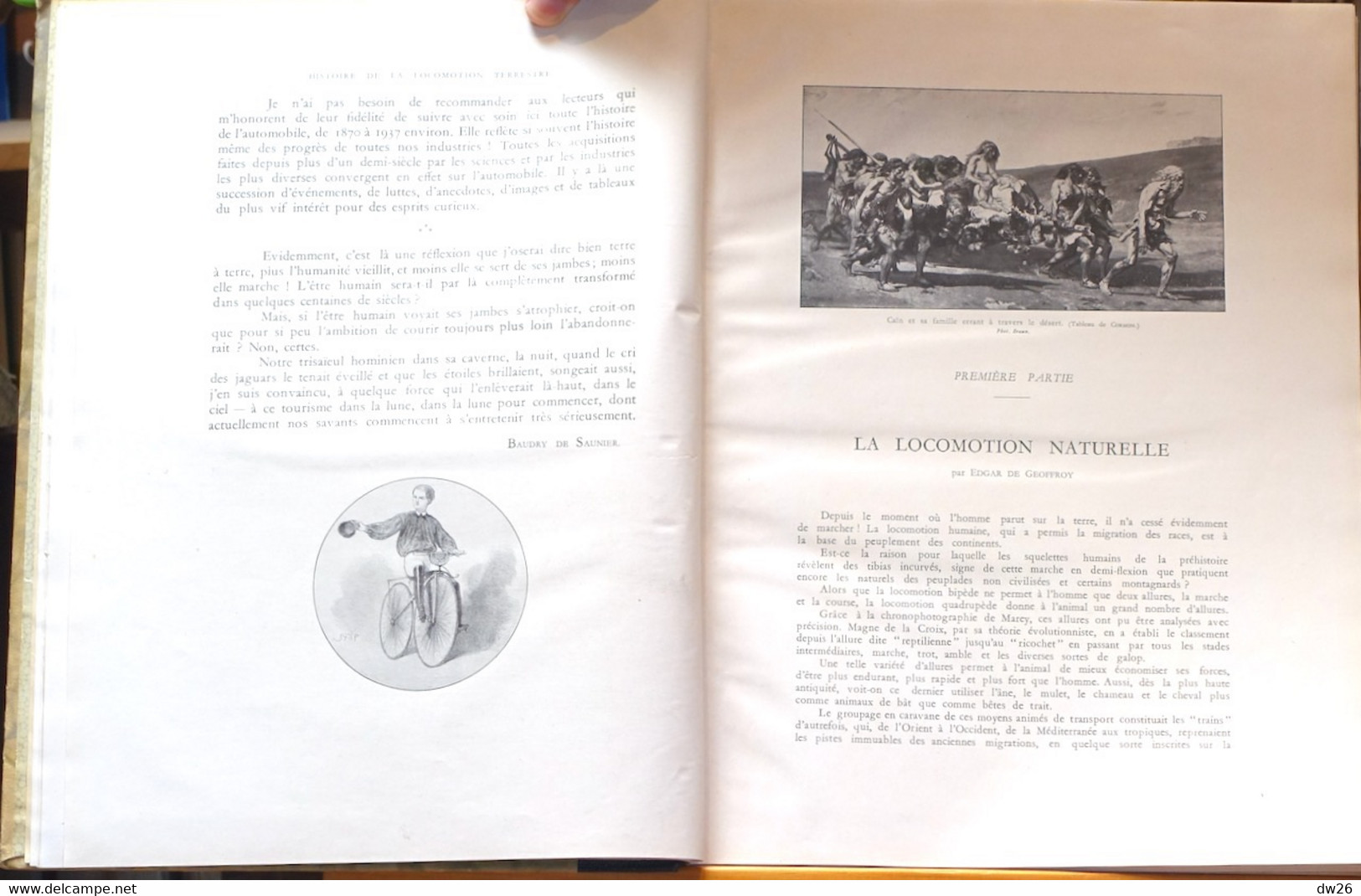 Histoire De La Locomotion Terrestre Naturelle Et Mécanique (Voiture, Cycle, Automobile) Edition L'Illustration 1935 - Histoire