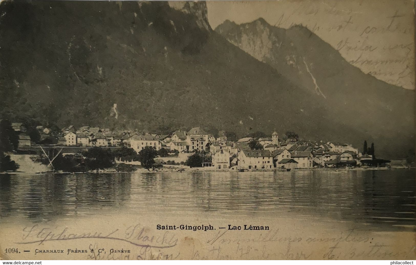 Suisse (VS) Lac Leman - Saint Gingolph 1903 - Saint-Gingolph