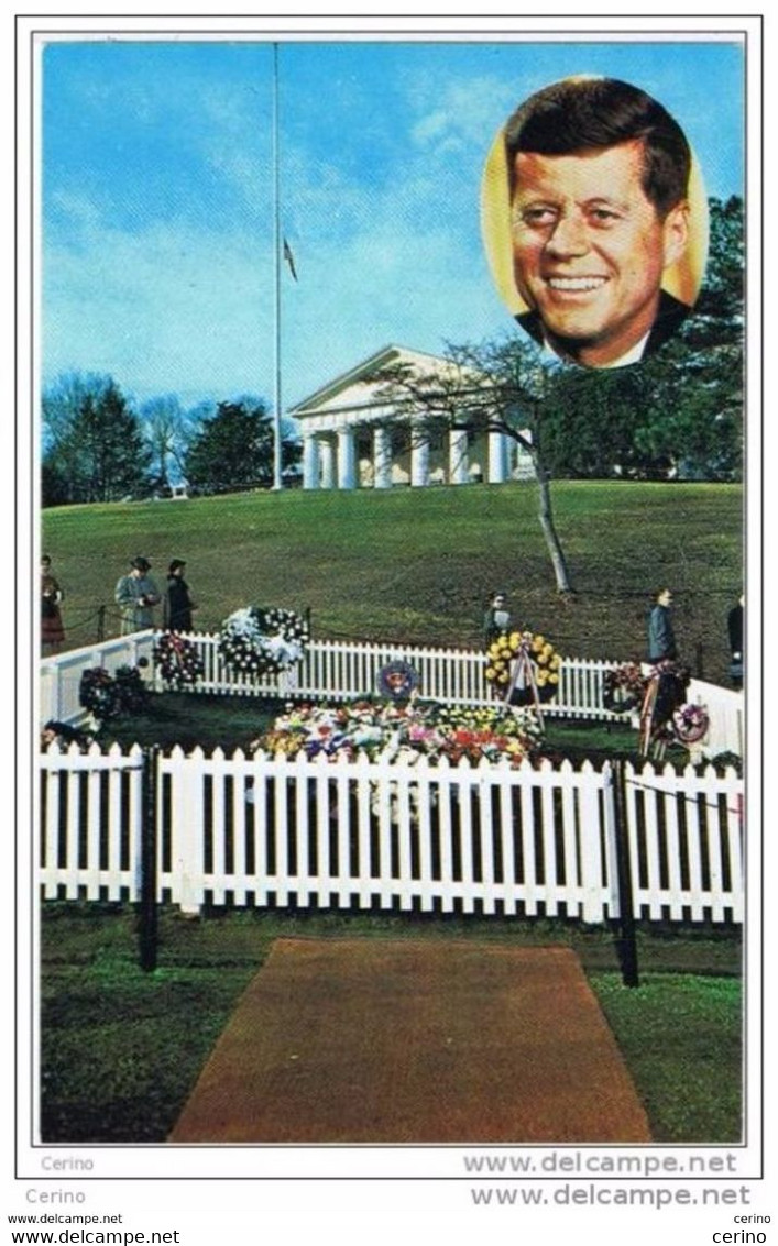 ARLINGTON:  NATIONAL  CEMETERY  -  GRAVE  OF  JOHN  F. KENNEDY  -  FP - Arlington