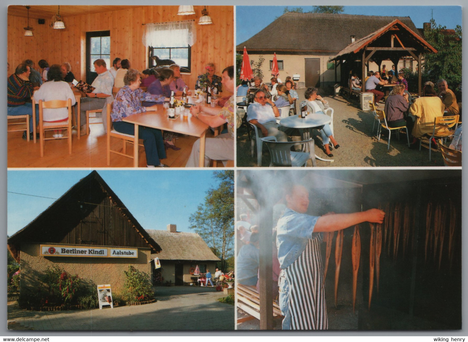 Storkow Mark Groß Schauen - Gasthaus Aalhof   Werbeklappkarte - Storkow