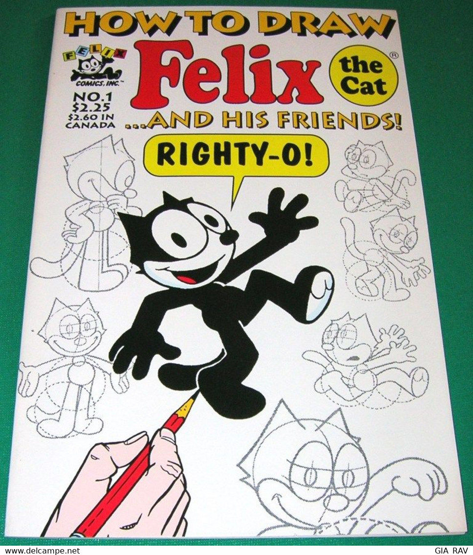 HOW TO DRAW FELIX THE CAT... AND HIS FRIENDS! #1 (RARE) - FELIX COMICS (1992) - Andere Verleger