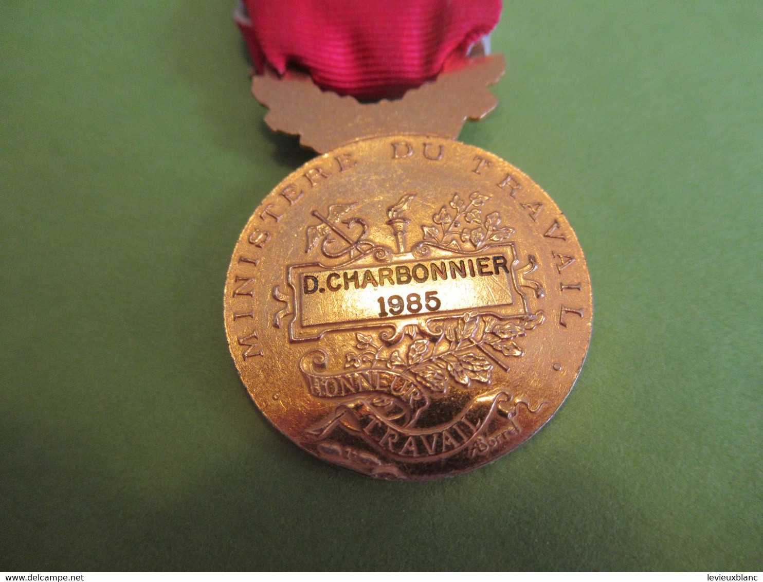 4 Médailles du Travail/ RF/ avec Rosettes /dont 2 avec palmes/Cochin/Charbonnier/1962-1976-1984-1985    MED387