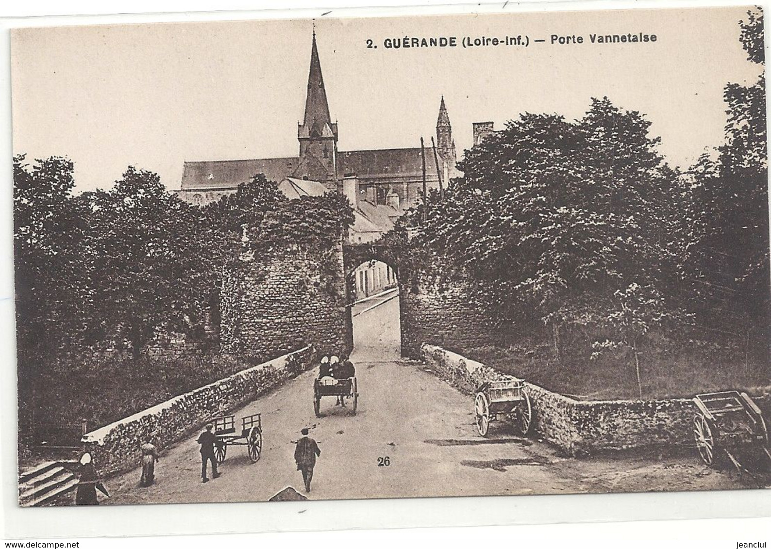 2. GUERANDE . PORTE VANNETAISE . CARTE ANIMEE NON ECRITE - Guérande