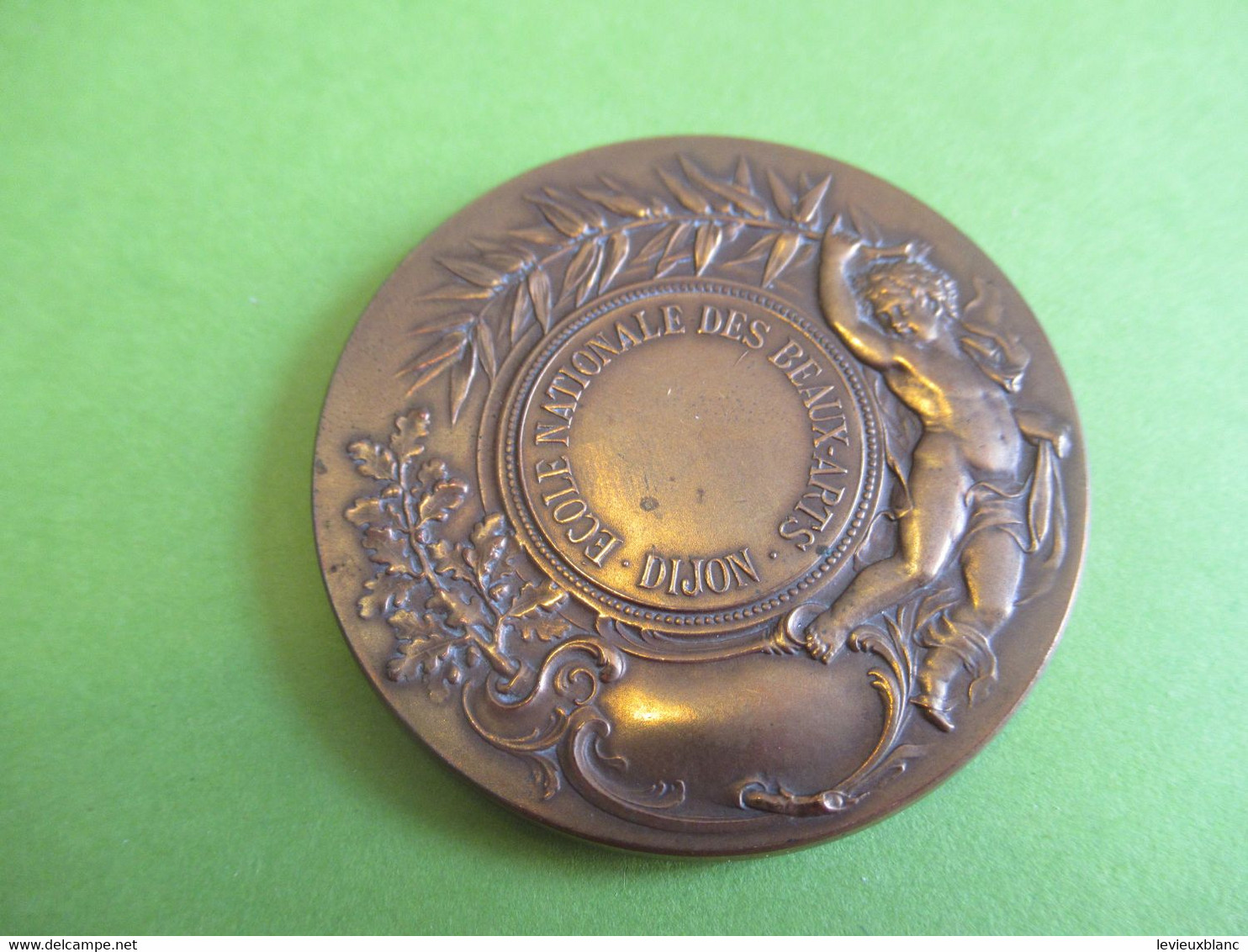 Médaille De Table Avec écrin / Ecole Nationale Des Beaux Arts/ DIJON / Bronze / Adolphe RIVET/Vers 1890-1900    MED388 - Francia