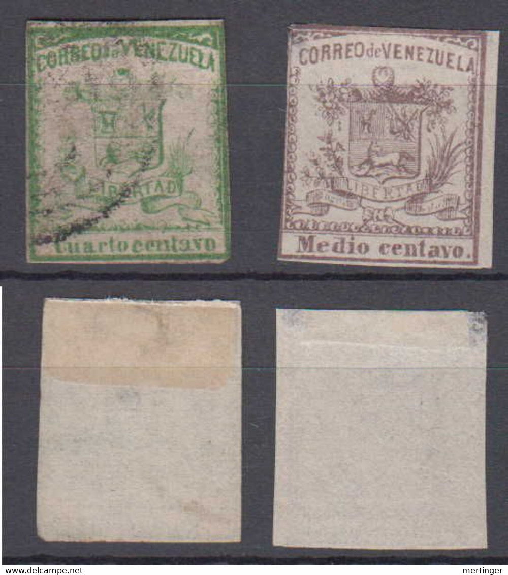 Venezuela Mi# 4 + 5 Old Fakes - Venezuela