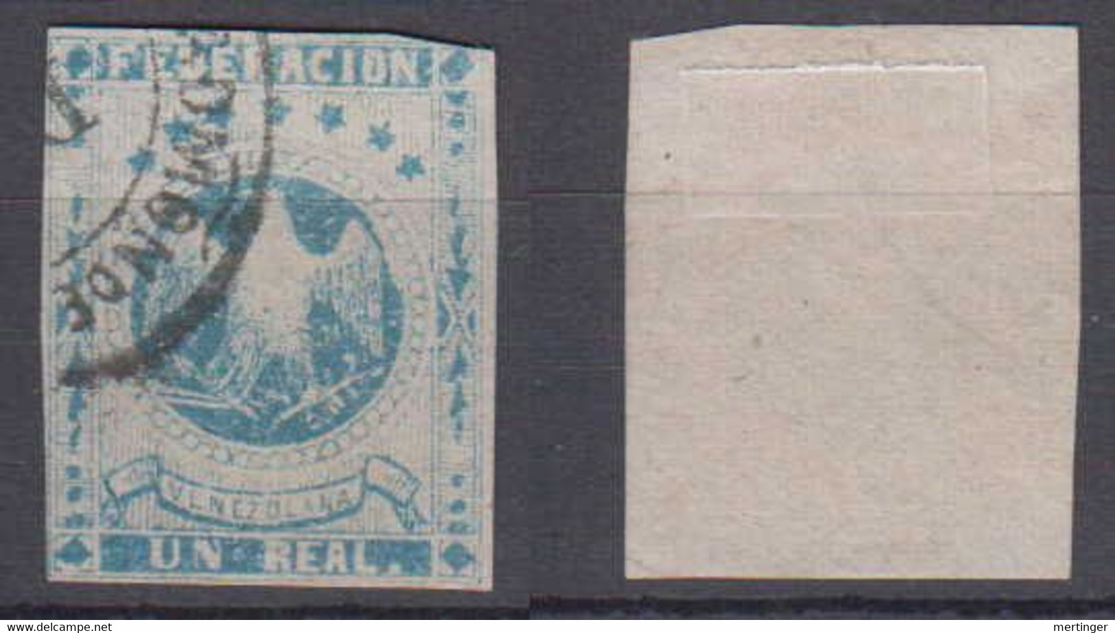 Venezuela Mi# 10 Used 1R Eagle 1863 - Venezuela