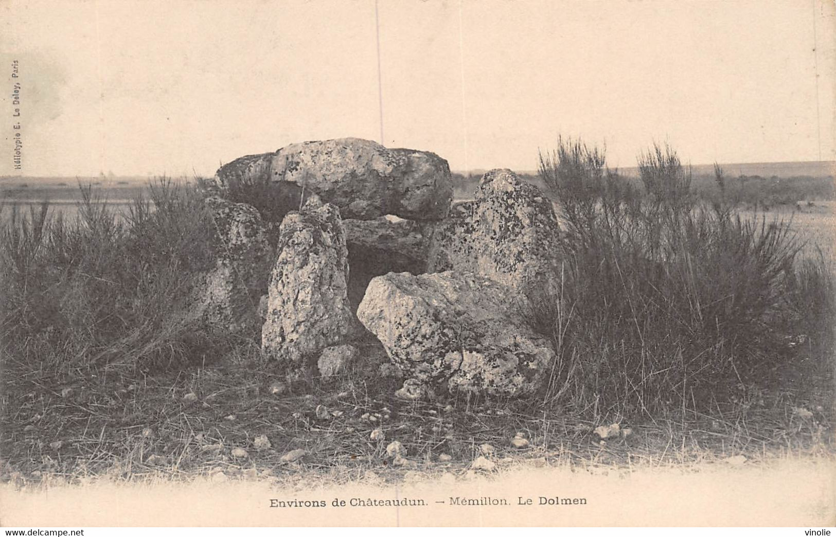 A-20-4159 :  MEMILLON. EURE ET LOIR. MONUMENT DRUIDIQUE. LE DOLMEN - Dolmen & Menhirs