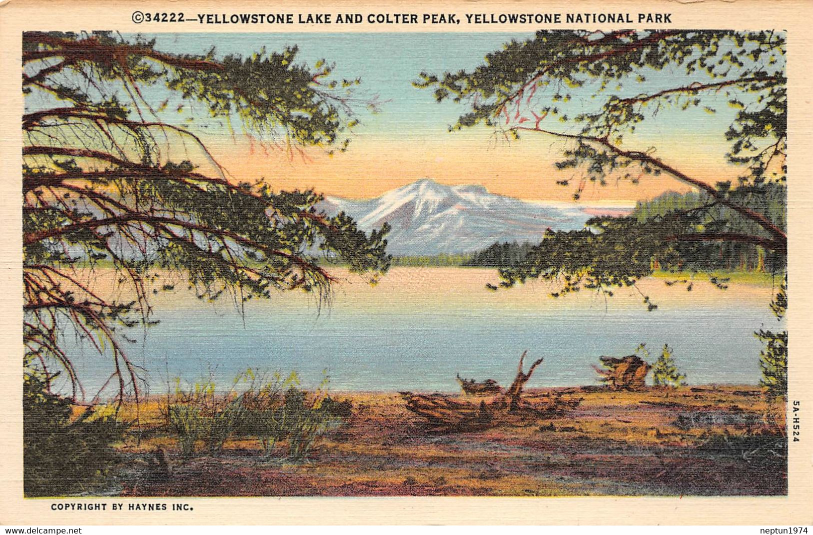 Yellowstone National Park, Lake And Colter Peak - Yellowstone