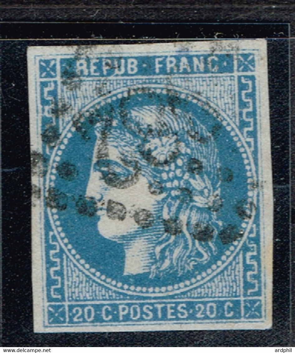 A6b- N°46 Type III Report1 Retouché Rare. Signé. Variété Signalée Sur Le Maury. - 1870 Bordeaux Printing