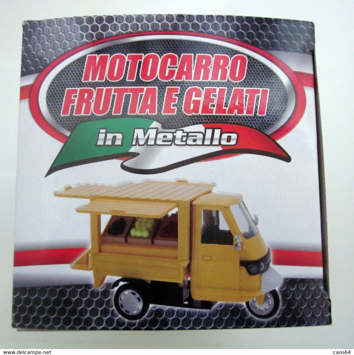 MOTOCARRO FRUTTA  RETROCARICA TEOREMA METAL 1:43 CON BOX NEW - Moto