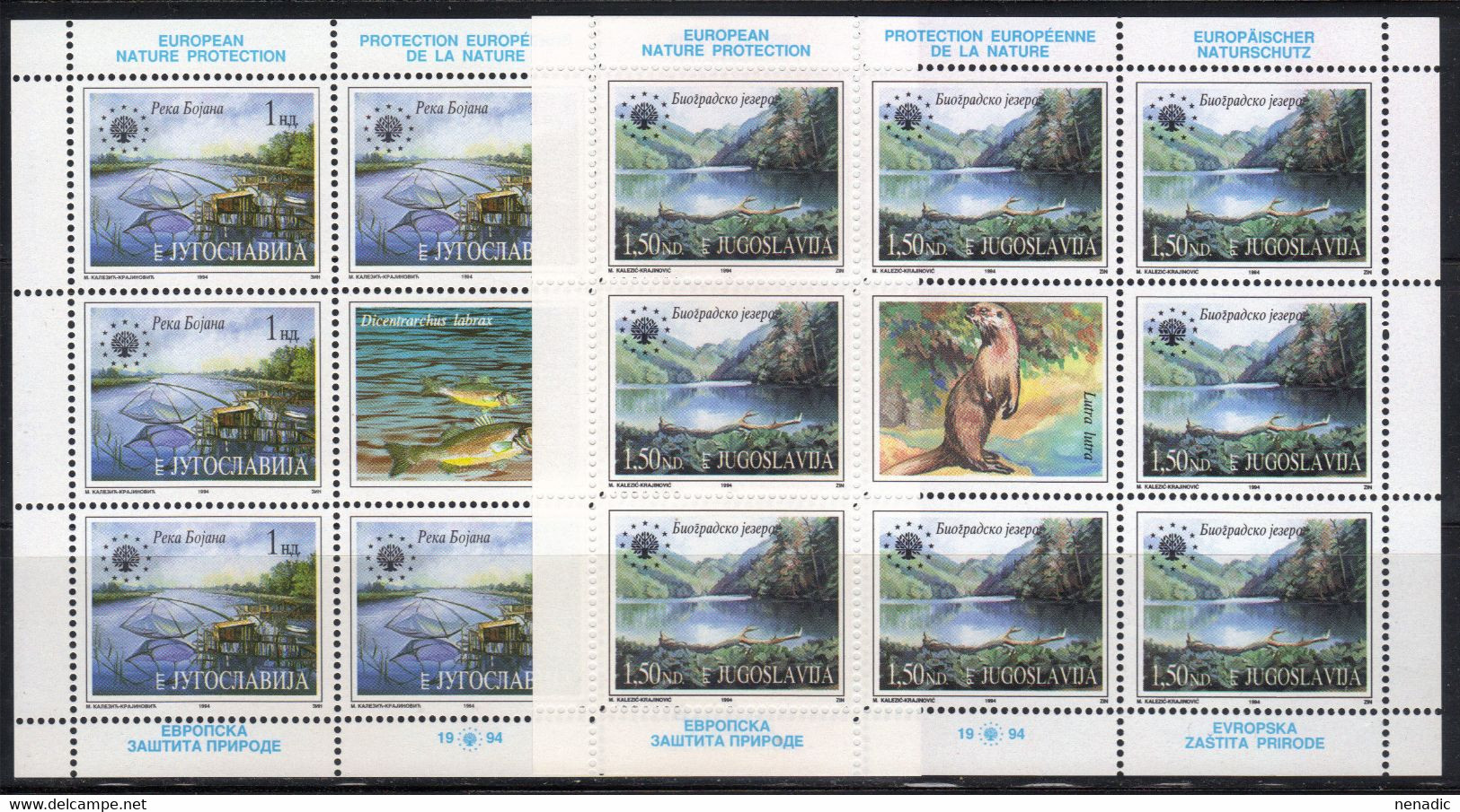 Yugoslavia,Protection Nature 1994.,mini Sheets,MNH - Unused Stamps
