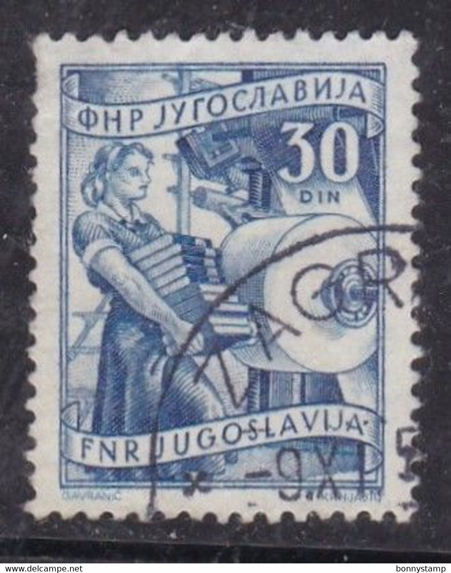 Jugoslavia, 1951/52 - 30d Book Manifacture - Nr.350 Usato° - Used Stamps
