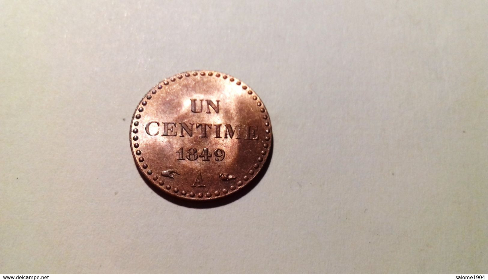 FRANKREICH 1 Centime 1849 Paris - 1 Centime