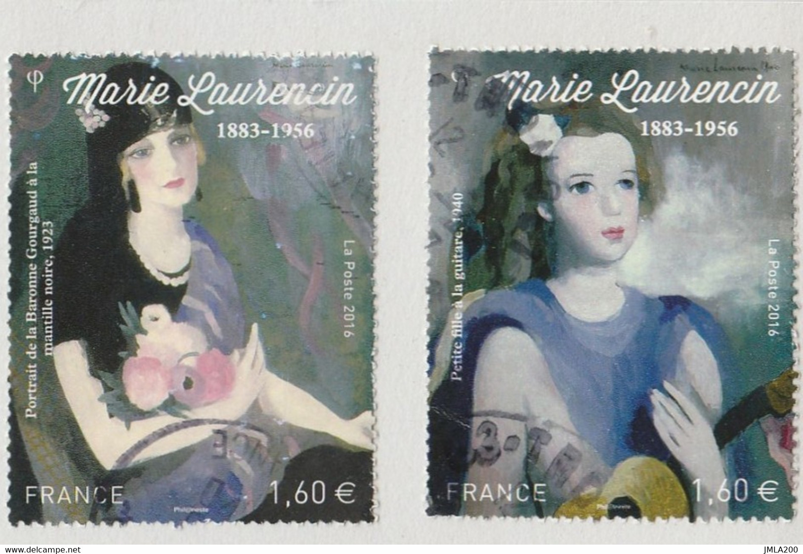 FRANCE 2016 Issu Du Bloc F5111  Marie Laurencin 1883 -1956  TIMBRE OBLITERE - Gebruikt