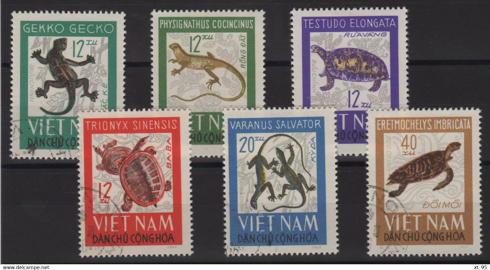 Vietnam Du Nord - N°488 à 493 - Faune - Reptiles - Cote 6€ - Obliteres - Viêt-Nam