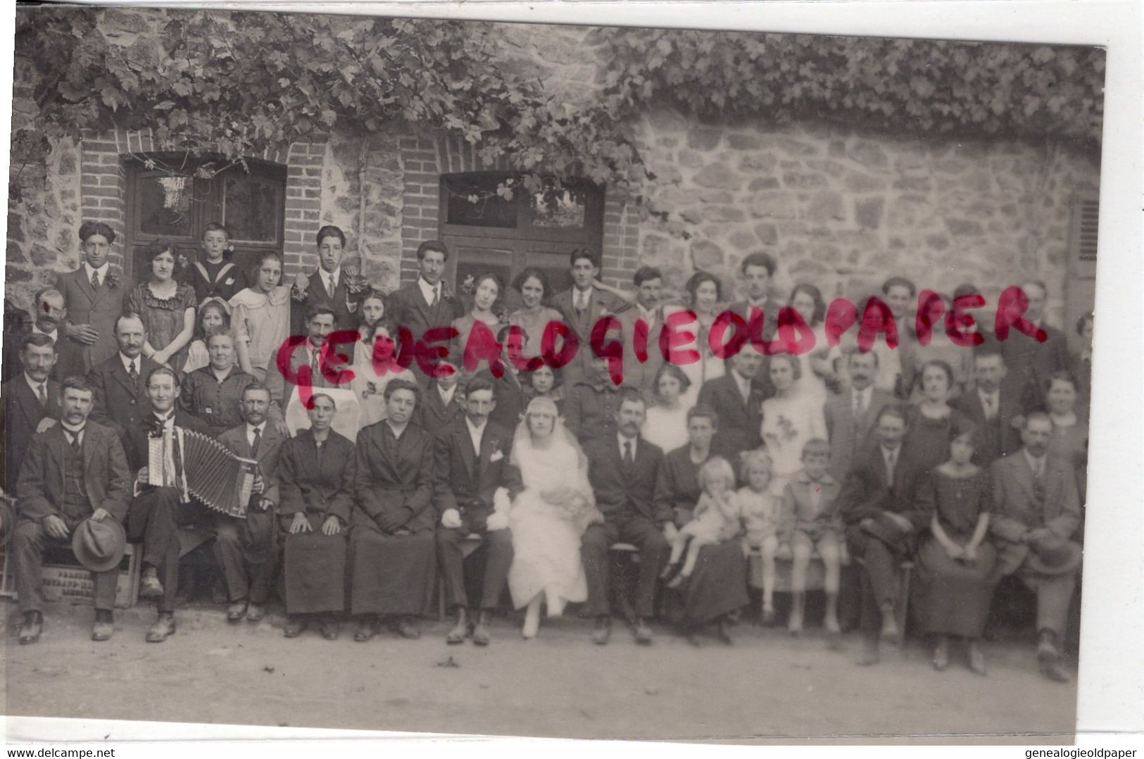 87- SAINT PRIEST TAURION -LA MARTINERIE -MARIAGE - RARE CARTE PHOTO BOUDEAU ST PRIEST TAURION 1924 - Saint Priest Taurion