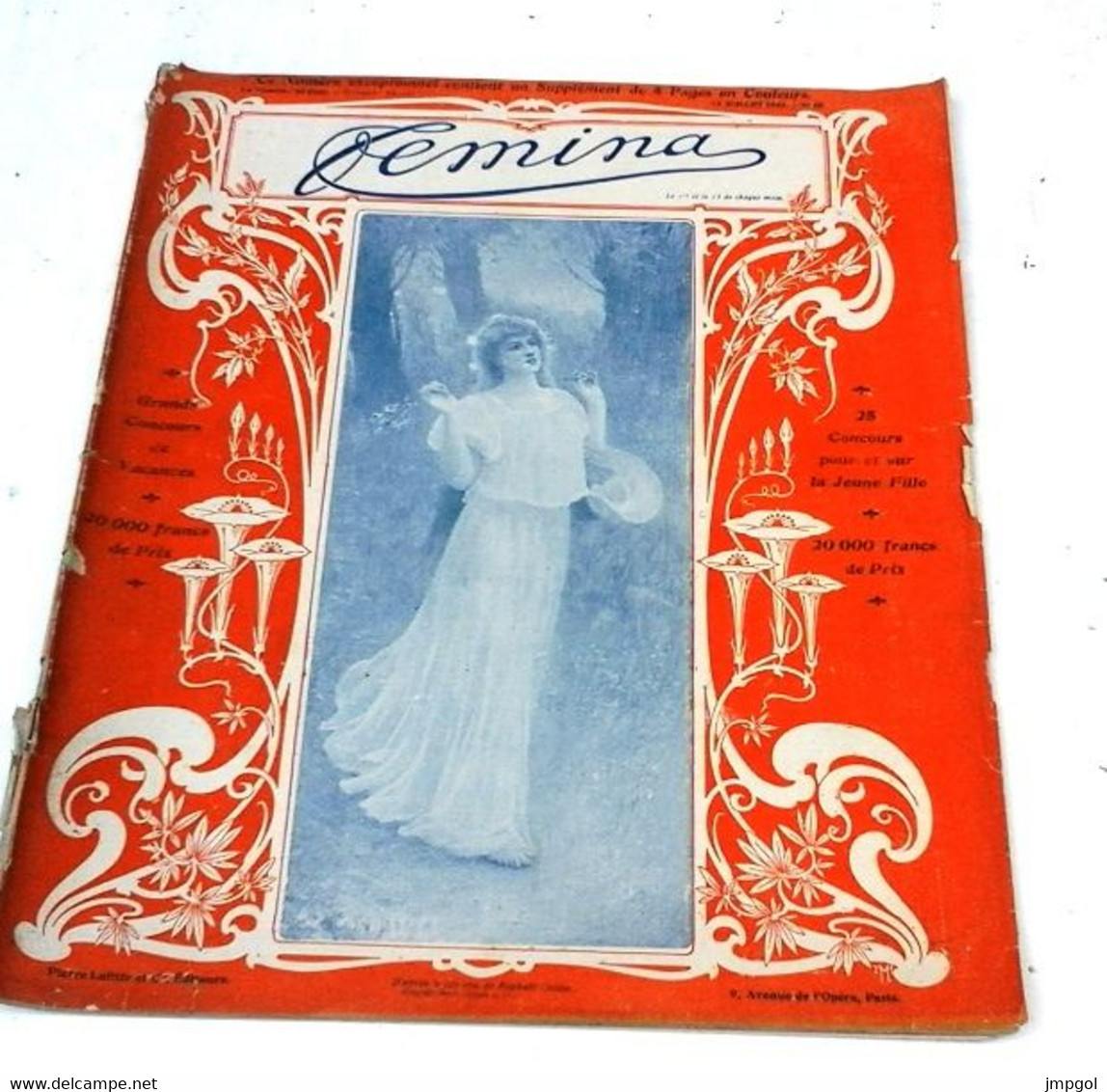 FEMINA N°60 Juillet 1903 Princesse Montenegro Mode Tennis Concours De La Jeune Fille Santos Dumont - 1900 - 1949