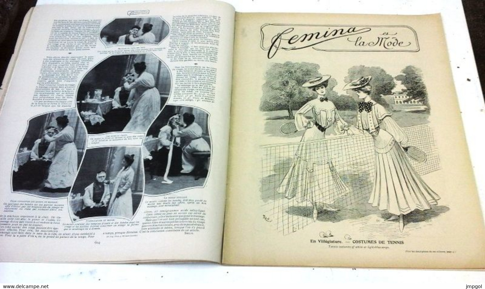 FEMINA N°60 Juillet 1903 Princesse Montenegro Mode Tennis Concours De La Jeune Fille Santos Dumont - 1900 - 1949