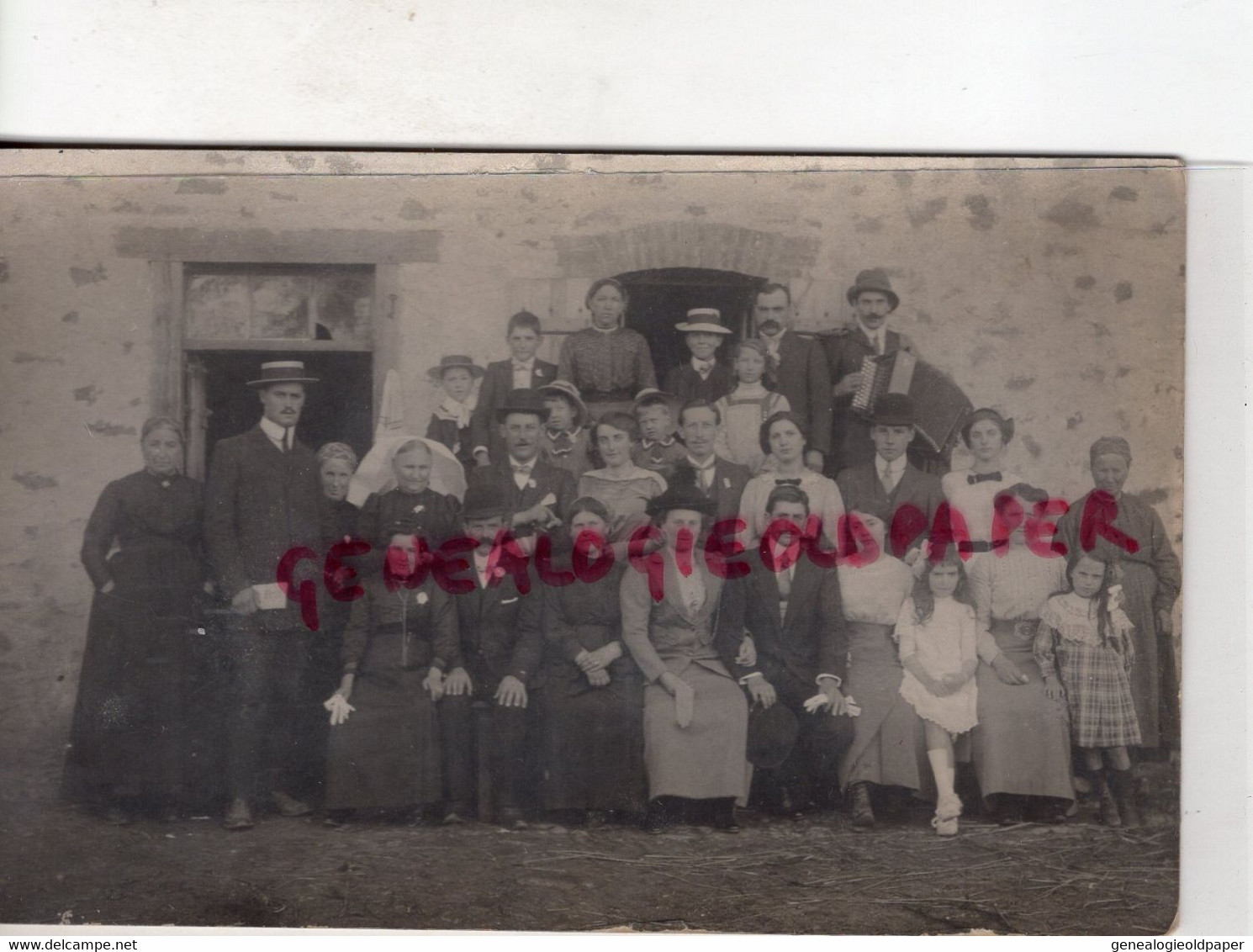 87- SAINT PRIEST TAURION - MARIAGE - RARE CARTE PHOTO BOUDEAU ST PRIEST TAURION - Saint Priest Taurion