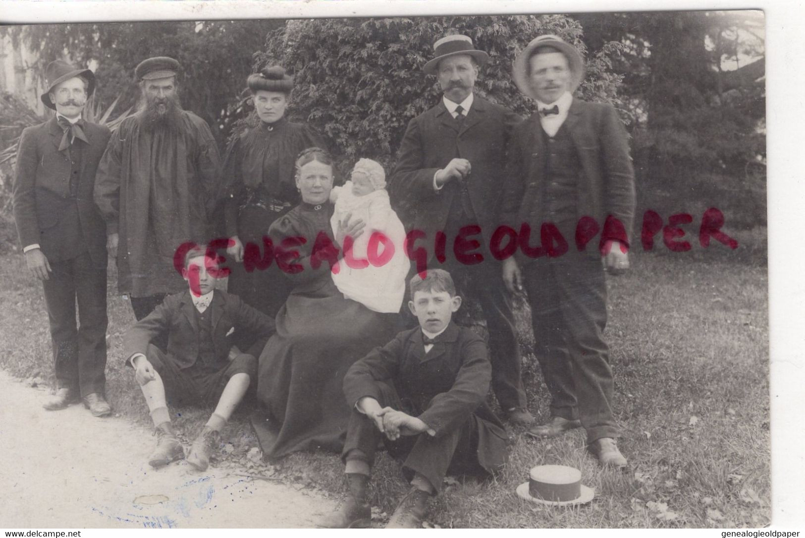 87- ST PRIEST TAURION- FAMILLE LABRUNIE  -RARE CARTE PHOTO BOUDEAU SAINT PRIEST TAURION 1909 - Saint Priest Taurion