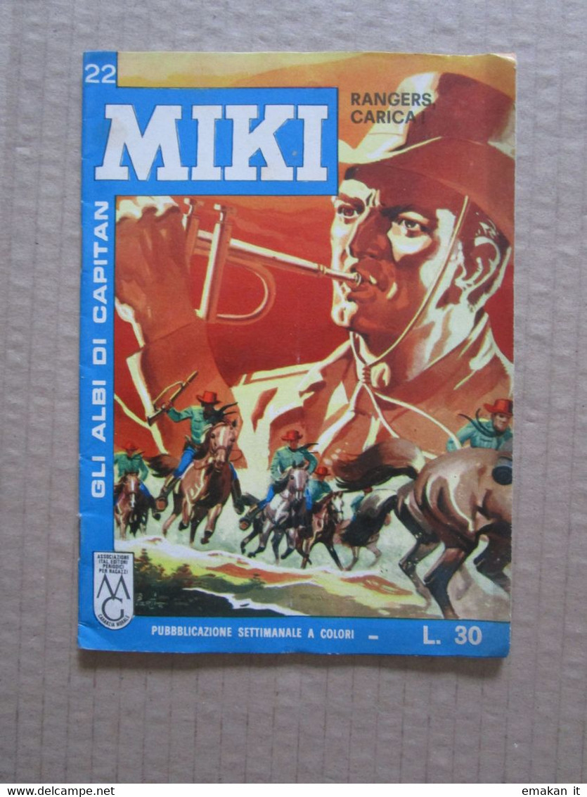 # GLI ALBI DI CAPITAN MIKI N 22 / 1962 - RANGERS CARICA - DARDO - Premières éditions