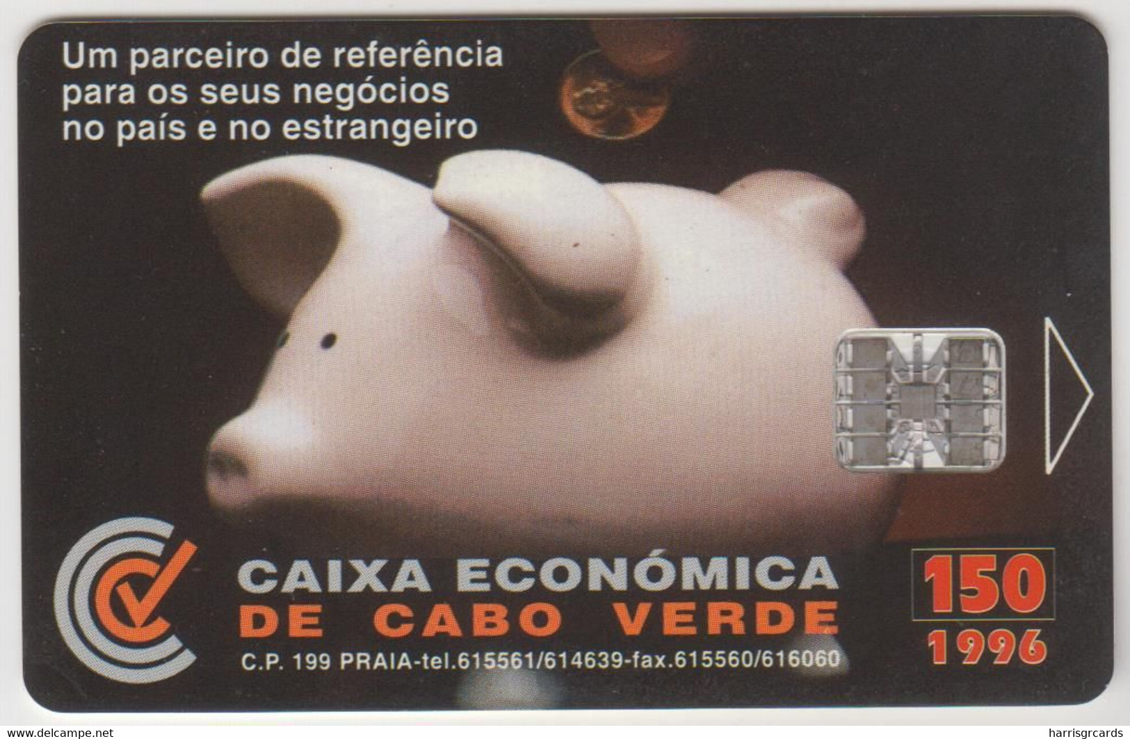 CAPE VERDE - Caixa Economica , Chip:SC7, 150 U,  Used - Cape Verde