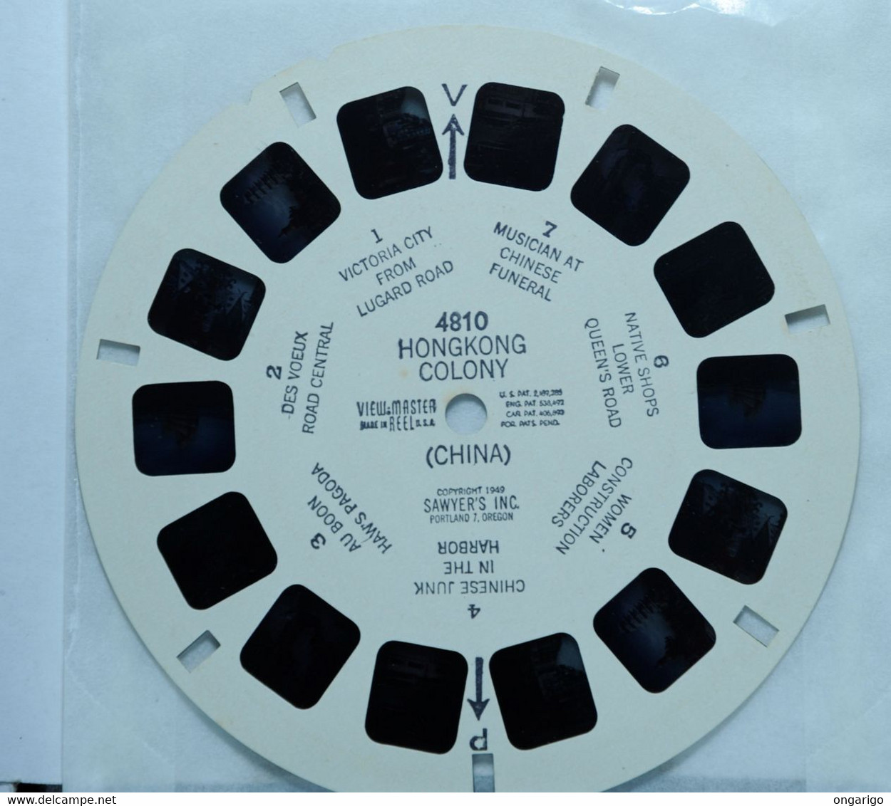 VIEW MASTER     4810   HONGKONG COLONY  ( CHINA ) - Stereoskope - Stereobetrachter