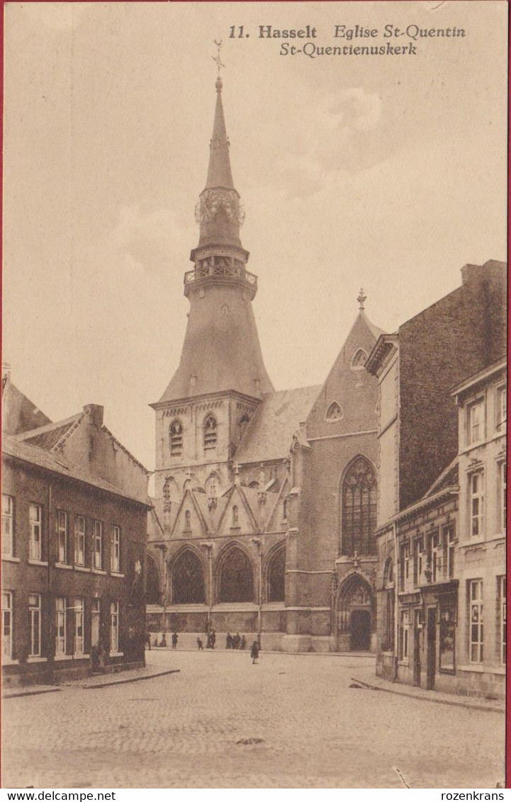 Hasselt Eglise St-Quentin St-Quentienuskerk Sint-Quintinuskathedraal (In Zeer Goede Staat) - Hasselt