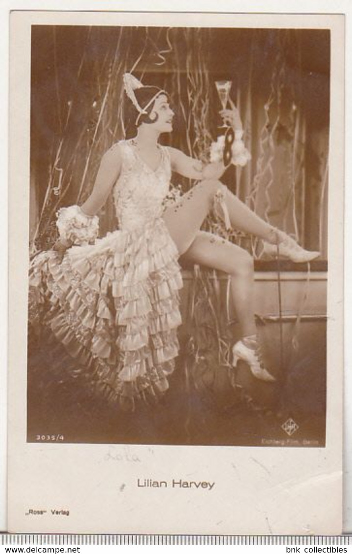 Germany Old Uncirculated Postcard - Movie Stars - Lilian Harvey - Acteurs