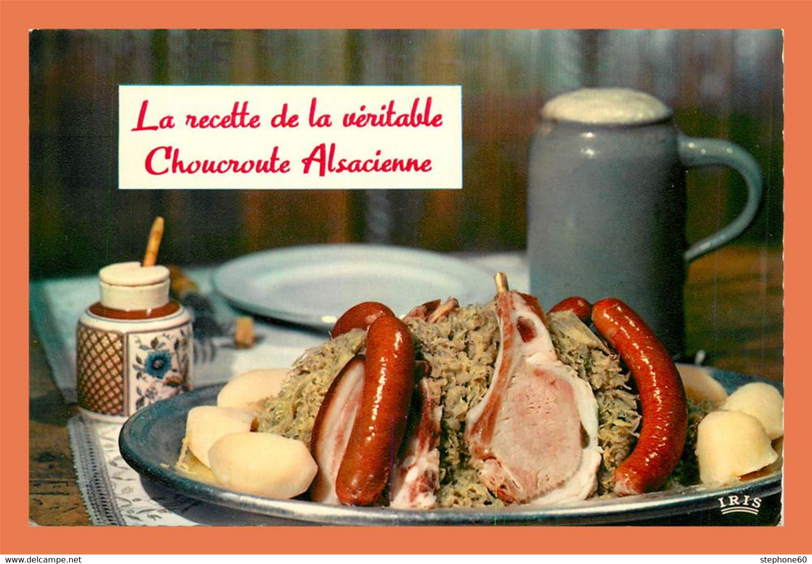 A626 / 071 Recette De Cuisine Choucroute Alsacienne - Altri & Non Classificati