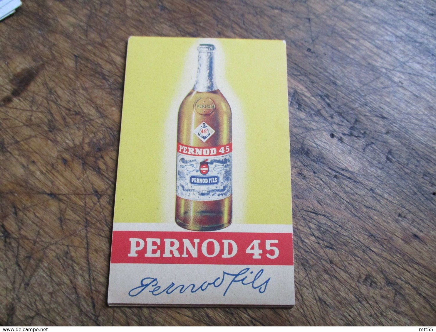 Pernod 45 Et Pastis 51 Carnet Commande - Altri & Non Classificati