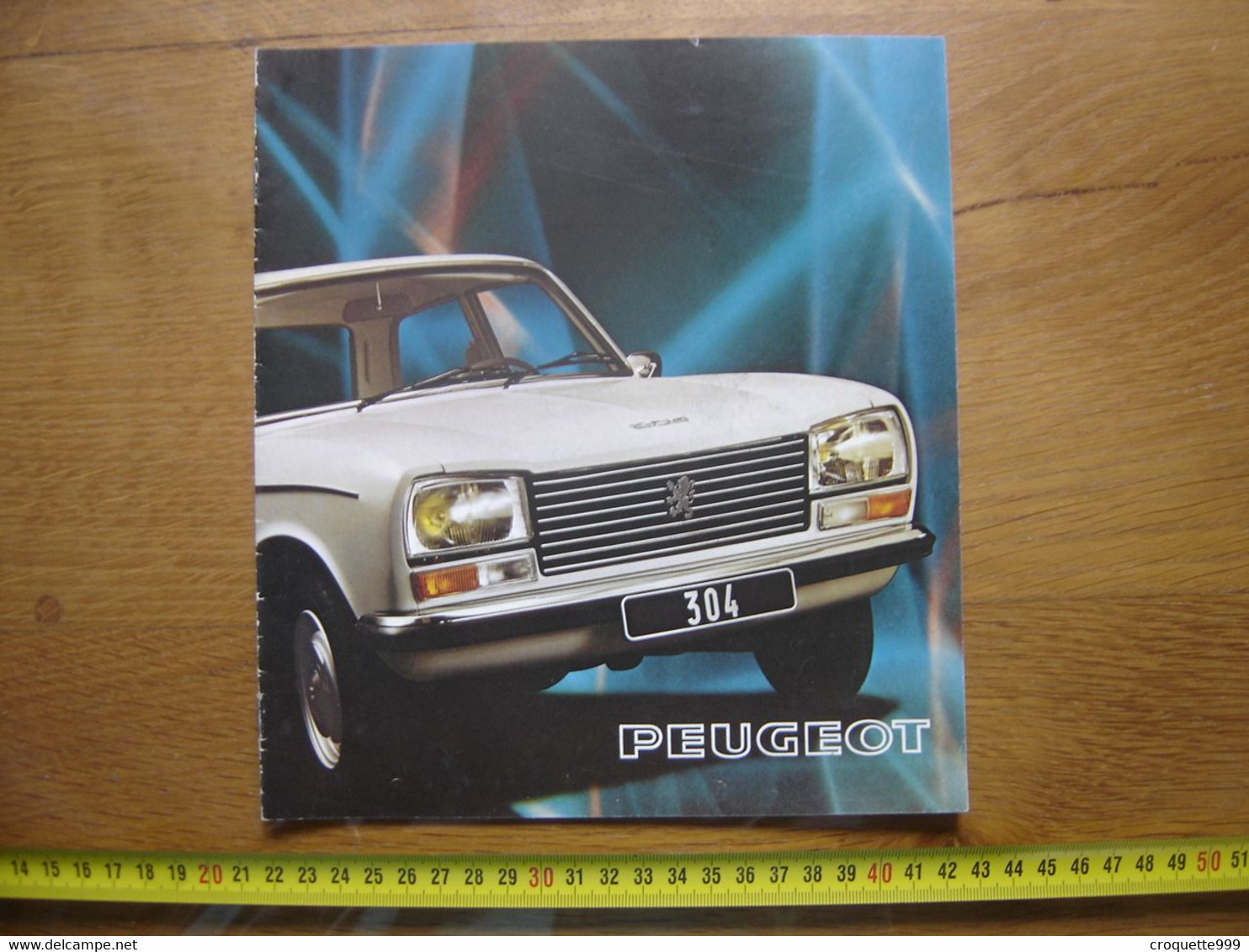 1975 Depliant Brochure PEUGEOT 304 AUTOMOBILE Deco Garage Loft - Automobili