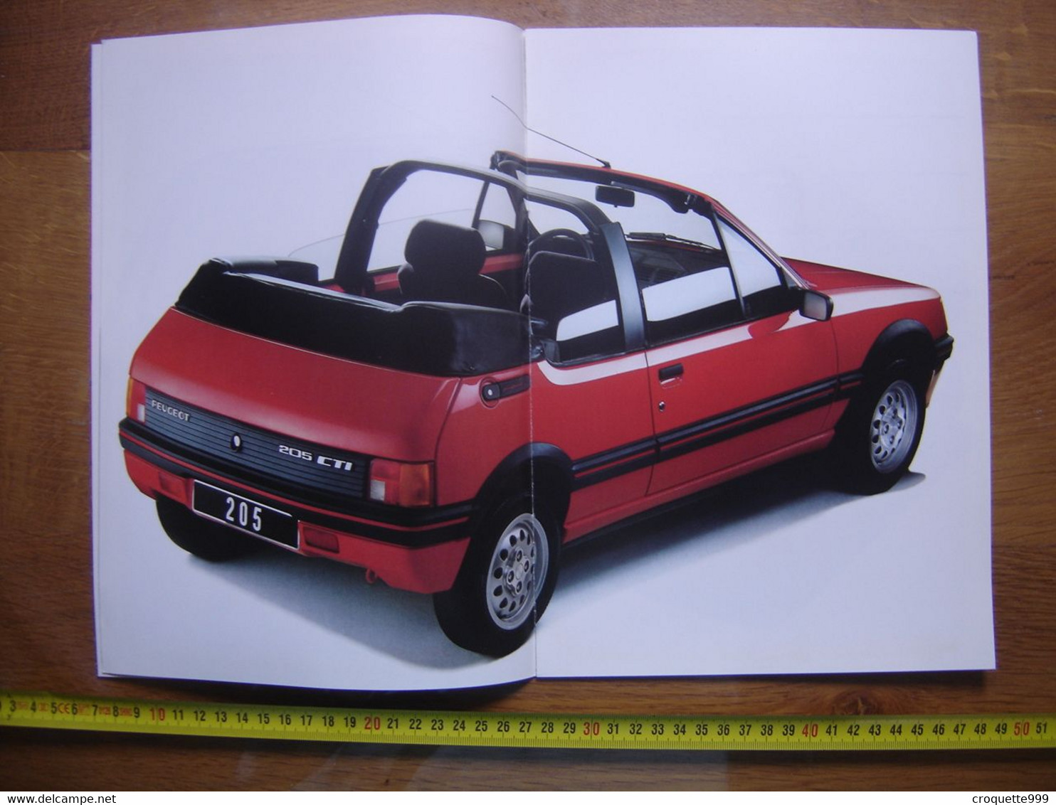 Depliant Brochure PEUGEOT 205 AUTOMOBILE Deco Garage Loft - Automobili