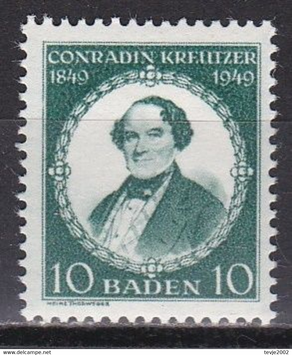 Men_ Franz. Zone Baden - Mi.Nr. 53 - Postfrisch MNH - Other & Unclassified