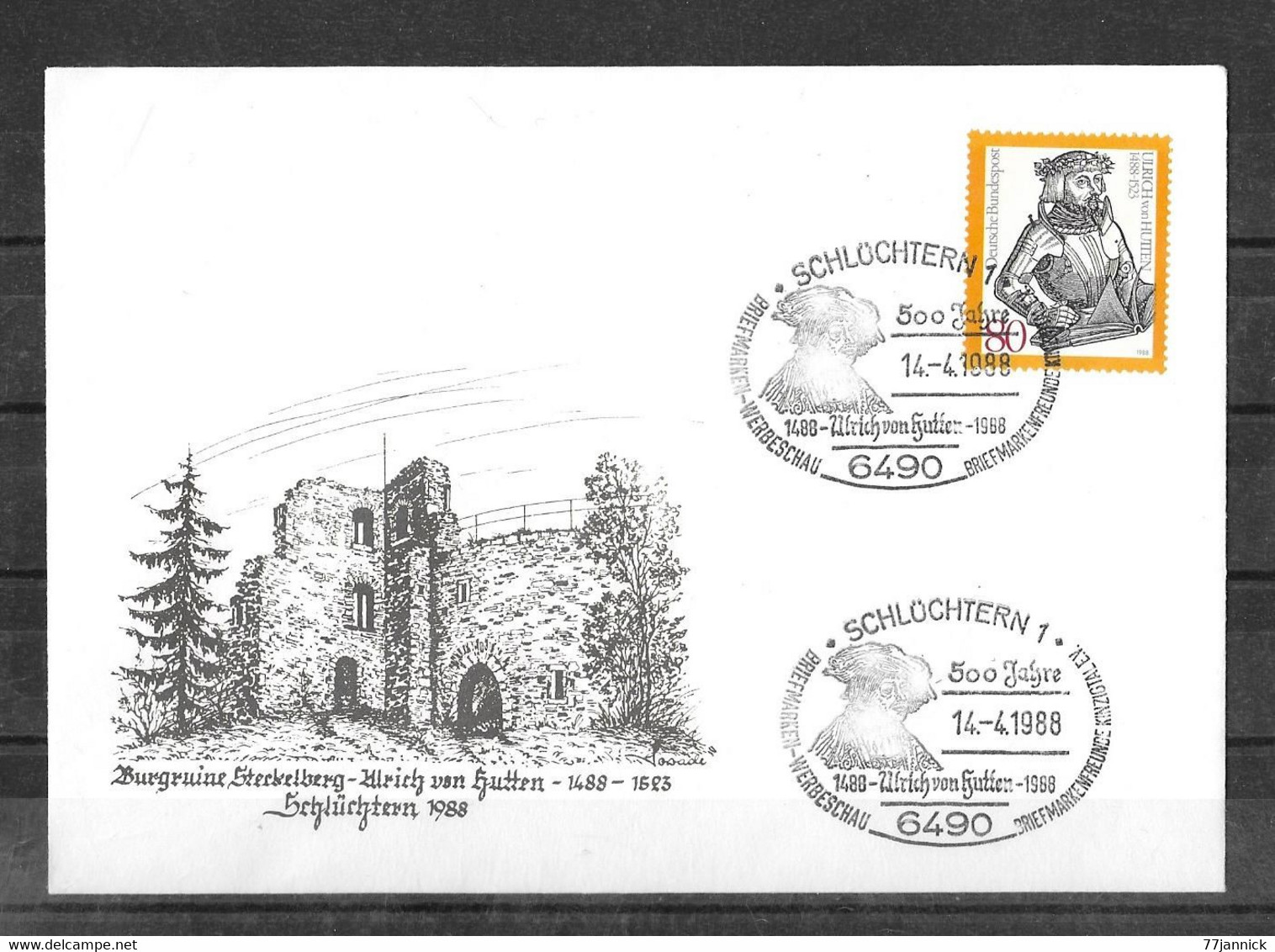 ENVELOPPE FDC 1er JOUR ( 14-4-1988) - Altri & Non Classificati