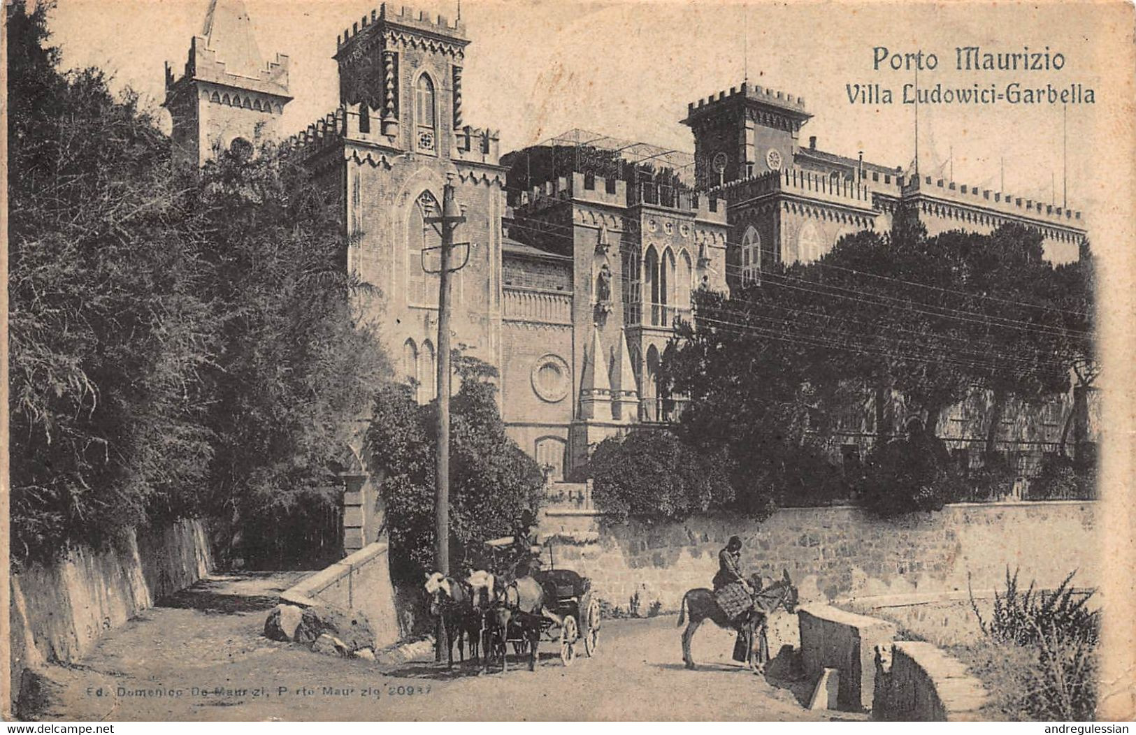 CPA PORTO MAURIZIO - Villa Ludowici-Garbella - Imperia