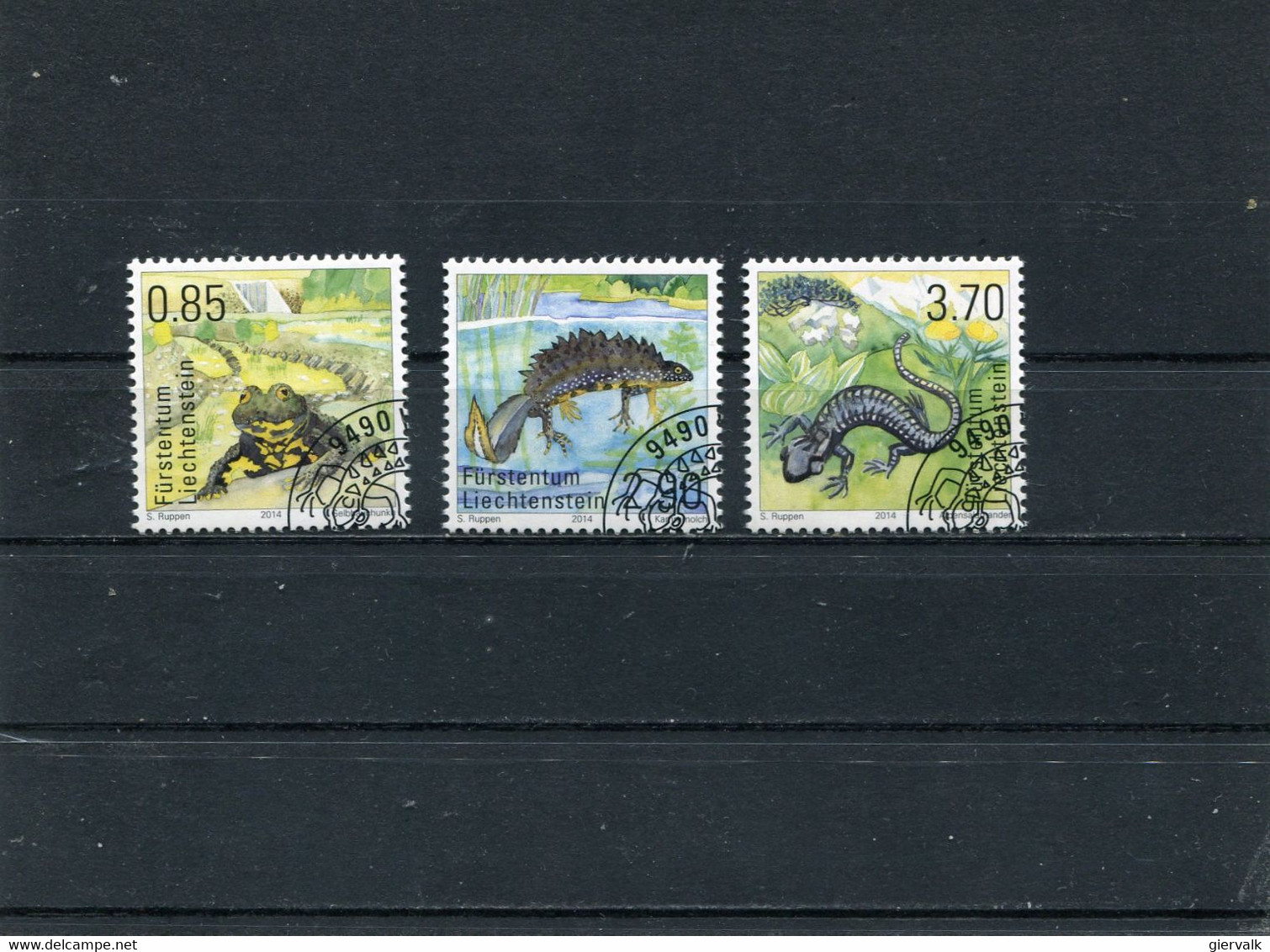 LIECHTENSTEIN  Amphibians 2014 CTO. - Used Stamps