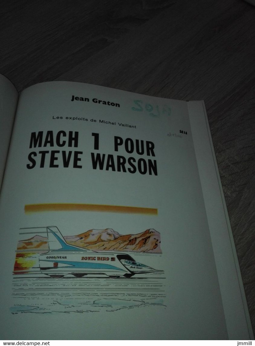 Michel Vaillant Edition Originale Mach 1 Pour Steve Warson Année 1968 - Michel Vaillant